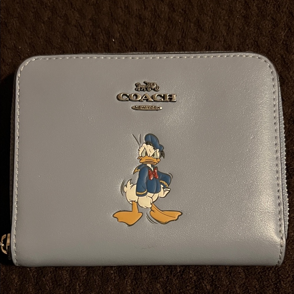 Coach Donald Duck Disney Zip Around Wallet
